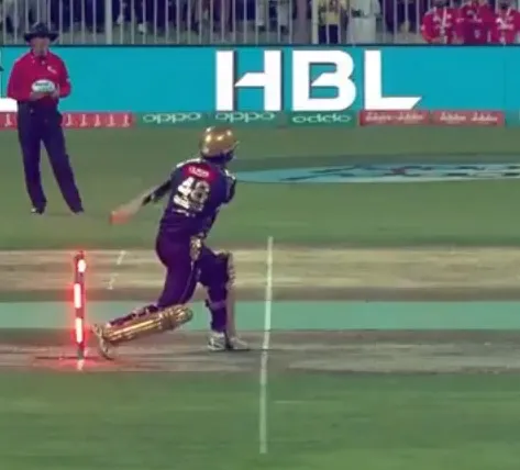 Funny Hit Wicket in PSL - Sakshi