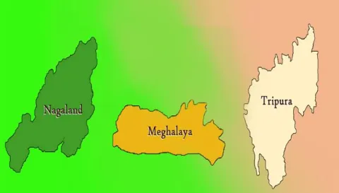 BJP Ousts Tripura Sarkar After 20 Years, Meghalaya Hung - Sakshi