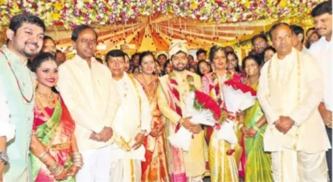 TSPHCL Chairman Damodars Daughter Marriage - Sakshi