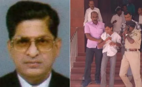 Karnataka Lokayukta Stabbed In Bengaluru Office - Sakshi