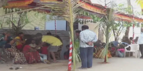 Bride Groom Father Died in Hyderabad - Sakshi