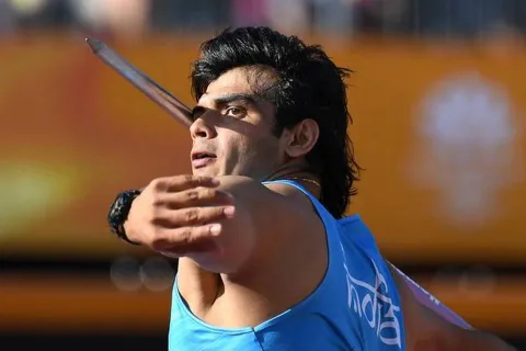Neeraj Chopra becomes first Indian to win gold in javelin throw - Sakshi