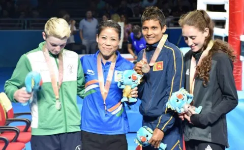 Indian athletes Win gold Medals at the Commonwealth Games - Sakshi