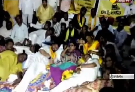 public fire on tdp fake deeksha over railway zone - Sakshi
