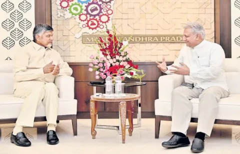 IB Director Rajiv Jain Meets CM Chandrababu - Sakshi