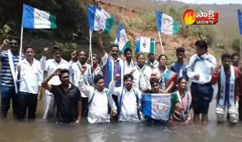 YSRCP Leaders Protest For AP Special Status - Sakshi