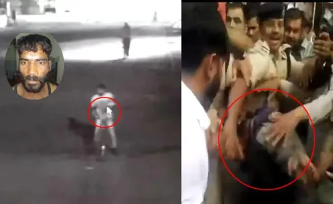 Indore Infant Rape Murder Accused Thrashed by Mob at Court - Sakshi