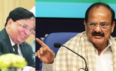 Vice President Rejects Impeachment Motion Against CJI - Sakshi