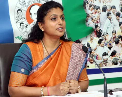 YCP MLA Roja Fires on CM Chandrababu Naidu and TDP Leaders - Sakshi