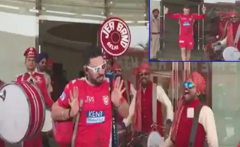 Before KXIPvDD  Match This Is How Balle Balle Performed - Sakshi