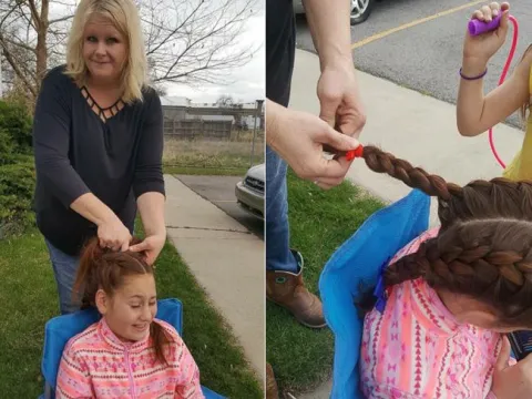 Bus Driver Braids Girls Hair - Sakshi