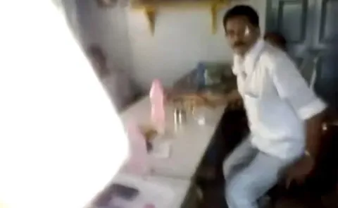 SI Drink Alcohol With Friends in Police Station - Sakshi