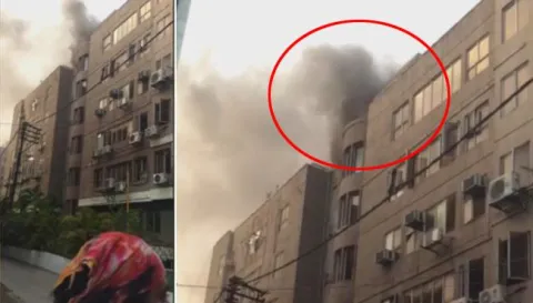 Fire Accident at Basheerbagh in Hyderabad - Sakshi