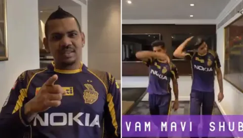 Kolkata Knight Riders enact Shah Rukh Khans famous dialogue - Sakshi