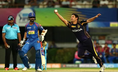KKR vs RR-Rahul Tripathi Wicket - Sakshi