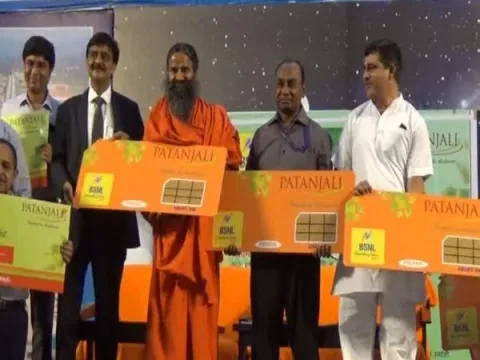 Patanjali Ties Up With BSNL, Launches SIM Cards - Sakshi