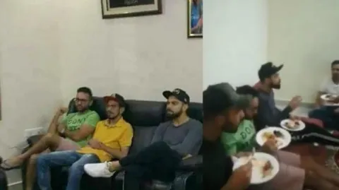Virat Kohli, RCB players Attended  Dinner at Mohammed Siraj House in Hyderabad - Sakshi