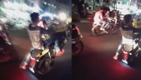 Exclusive Visuals | Bike Racing Hulchul in Vijayawada - Sakshi