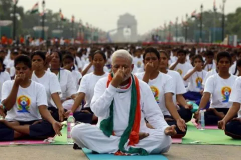 Yoga One Of The Most Powerful Unifying Forces, Says PM Modi - Sakshi