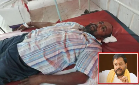 Chintamaneni Prabhakar Slaps Persons Over House Issue - Sakshi