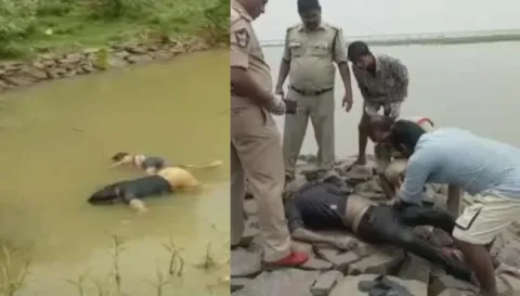4 dead bodies found in lake, no one knows how they came there - Sakshi