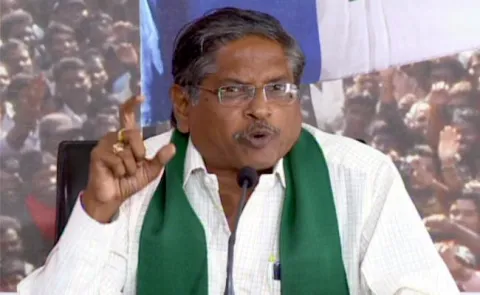 YSRCP Leader  MVS Nagi Reddy Slams Chandrababu Over Election guarantees for Farmers - Sakshi