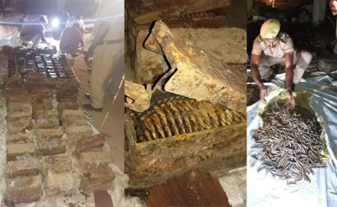 Huge Cache Of Arms & Ammunition Recovered In Rameshwaram - Sakshi