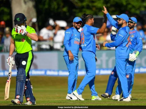India crush Ireland in record victory to seal T20 series win in Dublin - Sakshi