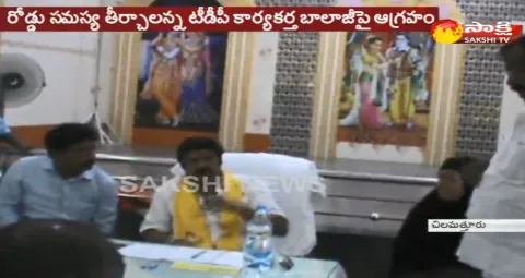 MLA Bala Krishna  Angry On TDP Activist  - Sakshi