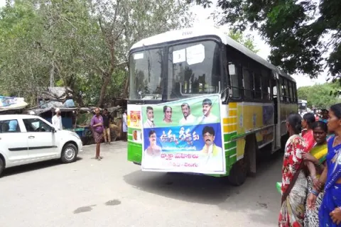 RTC Buses  for CM Ramesh Hunger Stike Meeting in Kadapa - Sakshi