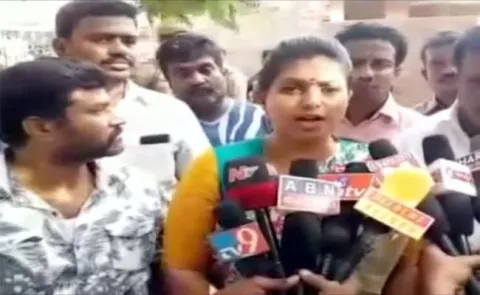 YSRCP MLA RK Roja Arrested in Tirupati - Sakshi