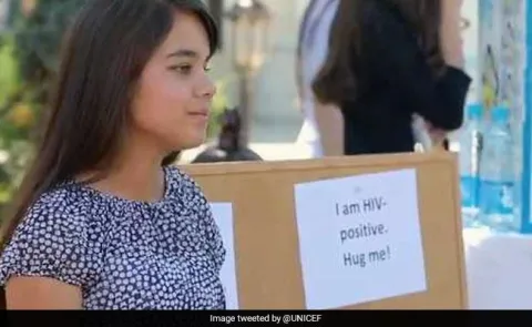 16-year-old girl with HIV asks strangers to hug her - Sakshi
