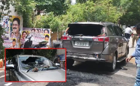 Petrol Bomb Attack on TTV Dinakaran - Sakshi