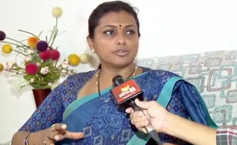 YSRCP MLA Roja takes on Chandra Babu Naidu - Sakshi