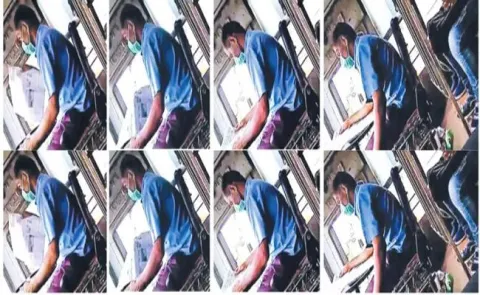 Video of a MTC driver reading newspaper while driving goes viral - Sakshi