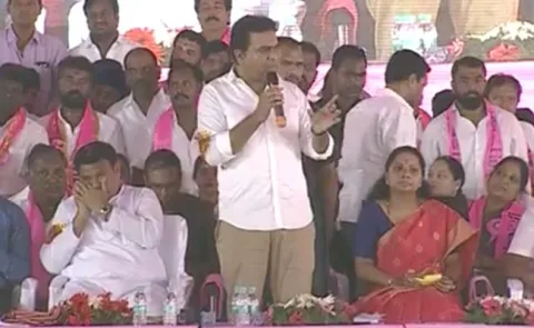 KTR lays foundation stone for IT Hub in Nizamabad - Sakshi