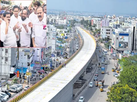 KTR inaugurates Kamineni junction  flyover at LB Nagar - Sakshi