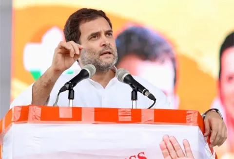 Rahul Gandhi At Vidyarthi Nirudyoga Garjana Sabha In Saroornagar - Sakshi