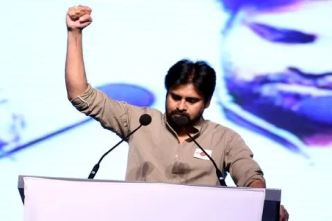 Pawan Kalyan Announced Janasena Party Symbol in Nidadavolu - Sakshi