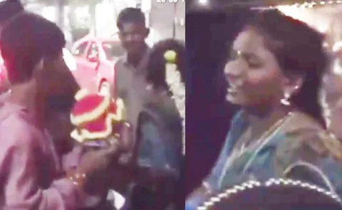 Fight Between Couple  Caught On Camera In Mehdipatnam  - Sakshi