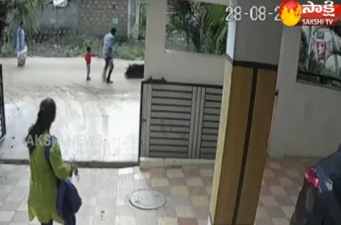 Child attacked by dog in Miyapur  - Sakshi