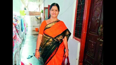 Acid attack on private school teacher - Sakshi