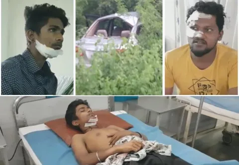 Accident Victims Reaction After Car Crash - Sakshi