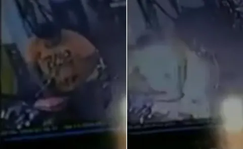 Shocking CCTV Clip Shows Biker Catching Fire At Fuel Pump In Tamil Nadu - Sakshi