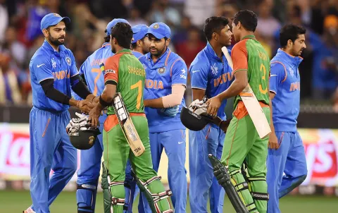 India beat Bangladesh by 7 wickets - Sakshi