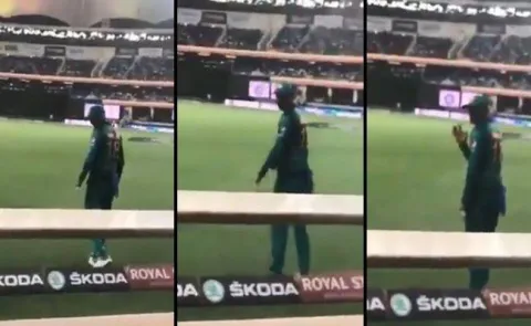 Moment when Shoaib Malik waved at Indian fans calling him 'jeeju - Sakshi