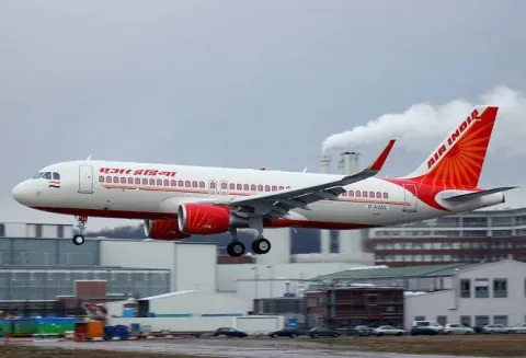 Air India flight attendant falls off plane at Mumbai airport - Sakshi