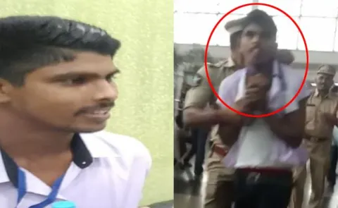 YSR Cong's Jagan Mohan Reddy attacked at Vizag airport by man - Sakshi