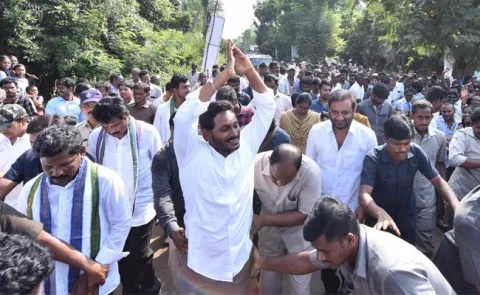 Day 282 of Praja Sankalpa Yatra begins - Sakshi