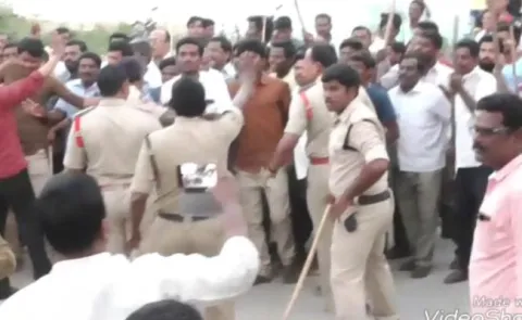 Tension Situations Raised At Banaganapalli After BC Janardhan Reddy Attack - Sakshi